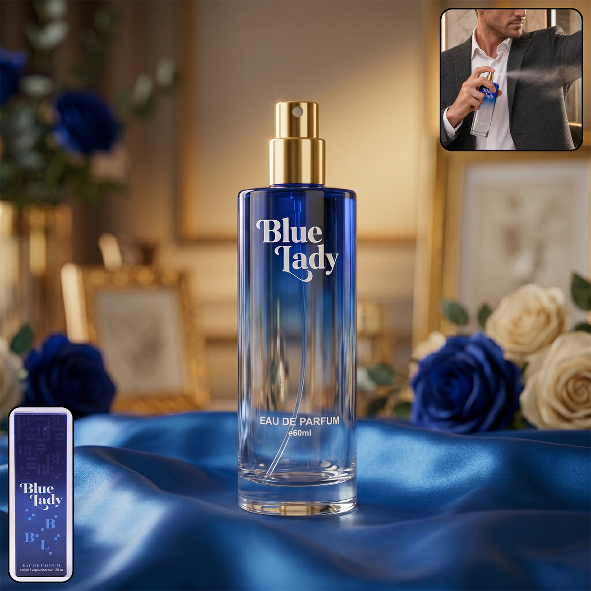 Blue Lady Eau De Parfum Spray (1 Pc 60 Ml)